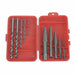 KVM Tools KV2RUR2 Screw Extractor Set 10 Pc, Spiral Flute, Size 1/2/3/4/5, 3/32 in to 5/8 in Capacity - KVM Tools Inc.KV2RUR2