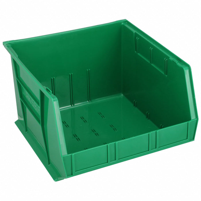 Akro-Mils 30270GREEN Hang and Stack Bin, 16-1/2 in x 18 in x 11 in, Green, Label Holder Included, 75 lb Load Capacity