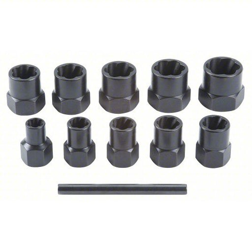 Proto J69X00 Screw Extractor Set 10 Pc, Spiral Flute - KVM Tools Inc.KV2TJ52