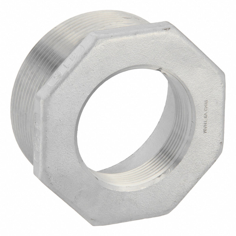 Approved Vendor 600B113N030020 Metal Pipe Straight, 3 in x 2 in, Male NPT Threaded x Female NPT Threaded, Straight, 300 psi