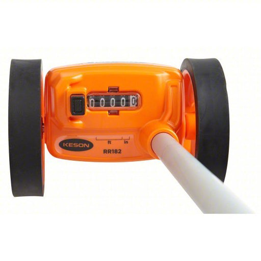 Keson RR182 Measuring Wheel 9,999 ft Range, Adj Handle Handle, Spoked Dual Wheel, Rubber Tread, 42 in Lg - KVM Tools Inc.KV2UJY5