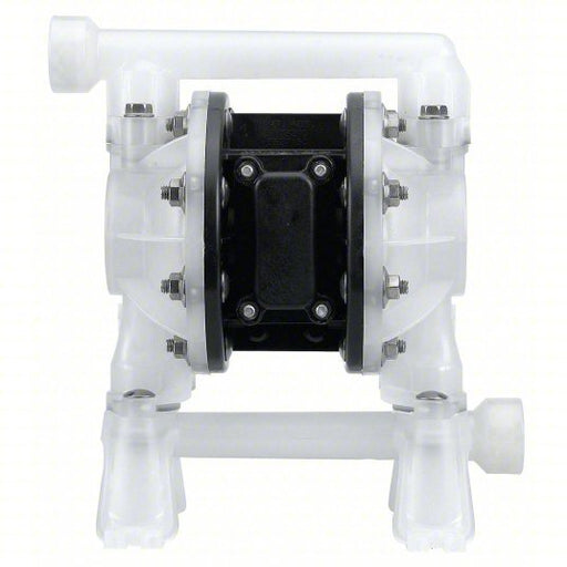 ARO PD07P-APS-PTT Double Diaphragm Pump Air, Polypropylene, Bolt, 3/4 in Fluid Connection Size, NPT, PTFE, PTFE - KVM Tools Inc.KV2UV60