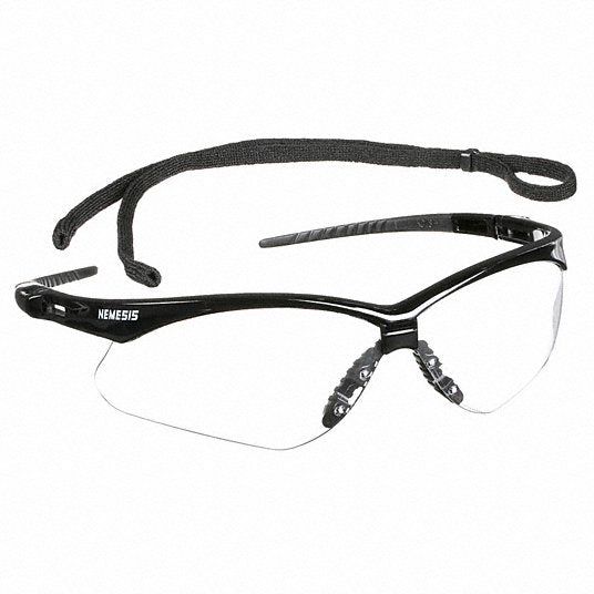 Kleenguard 25676 Safety Glasses Clear Lens, Half - Frame, Black Frame, V30 Nemesis(TM) Series - KVM Tools Inc.KV2UYF3
