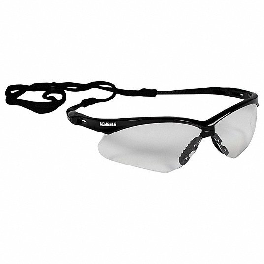 Kleenguard 25676 Safety Glasses Clear Lens, Half - Frame, Black Frame, V30 Nemesis(TM) Series - KVM Tools Inc.KV2UYF3