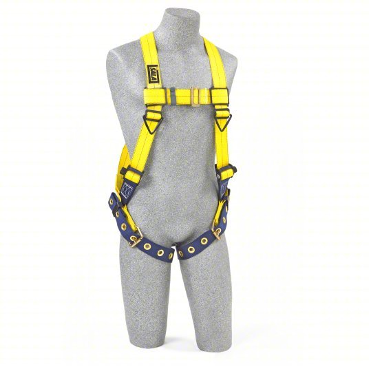 3M DBI-SALA 1102000 Full Body Harness Vest Harness, Mating / Tongue, Cam, Universal (S/M/L/XL), Steel - KVM Tools Inc.KV2UZH7