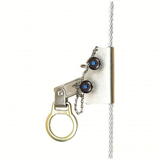 3M DBI - SALA 5000338 Rope Grab 310 lb Capacity, Stainless Steel, D - Ring, 3 ft Lanyard Lg, Silver, Manual - KVM Tools Inc.KV2UZY3