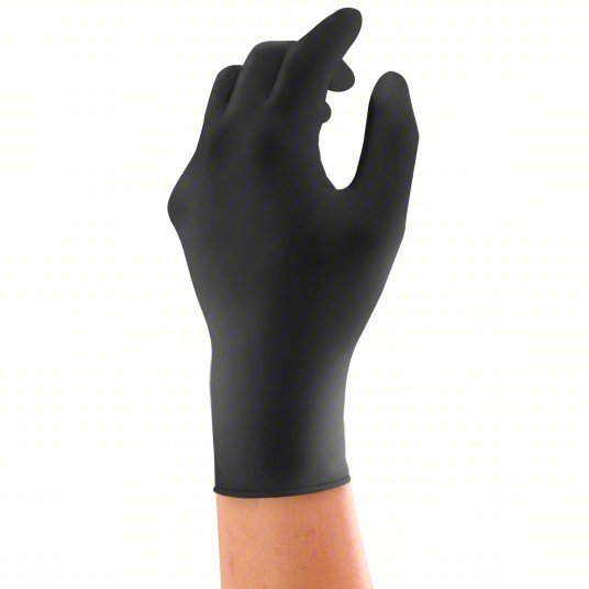 Microflex N643 Disposable Gloves Medical - Grade, L (9), 4 mil, Powder - Free, Nitrile, Grain, Fingertips - KVM Tools Inc.KV2VLZ8