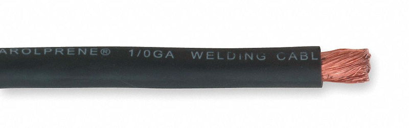 Carol 01773.82.01 Welding Cable, 2/0 AWG Conductor Size, Black, 100 ft Lg, 600 V