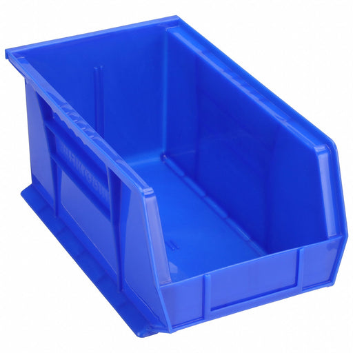 Akro-Mils 30240BLUE Hang and Stack Bin, 8 1/4 in x 14 3/4 in x 7 in, Blue