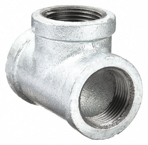Approved Vendor 5P841 Metal Pipe Tee, Tee (run x run x branch), 1/8 in x 1/8 in x 1/8 in, Malleable Iron