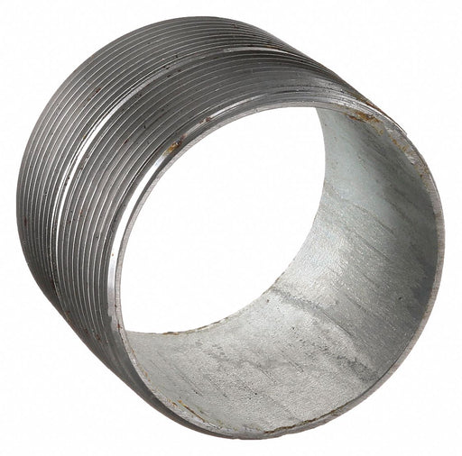 Approved Vendor 2WV50 Pipe Nipple, 4 in Nominal Pipe Size, 2 7/8 in Lg, Schedule 40, Galvanized Steel, Fully Threaded