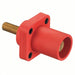 Hubbell HBLMRSR Receptacle For Female Connectors, 400A, Straight, Red, Square, Through Hole Mounting - KVM Tools Inc.KV2XB72