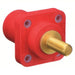 Hubbell HBLMRSR Receptacle For Female Connectors, 400A, Straight, Red, Square, Through Hole Mounting - KVM Tools Inc.KV2XB72