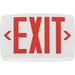 Lithonia LQM S W 3 R ELN 120/277M6 Exit Sign Emergency Battery Backup, LED, White, Red, 1 Faces, Ceiling, Nickel Cadmium, 120/277 V AC - KVM Tools Inc.KV3BA32