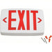 Lithonia LQM S W 3 R ELN 120/277M6 Exit Sign Emergency Battery Backup, LED, White, Red, 1 Faces, Ceiling, Nickel Cadmium, 120/277 V AC - KVM Tools Inc.KV3BA32