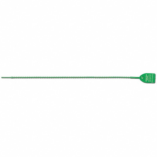 Tydenbrooks 1042901 Pull - Tight Seals 18 in Strap Lg, 40 lb Breaking Strength, Green, White, Hot Stamped, 50 PK - KVM Tools Inc.KV2YJU8