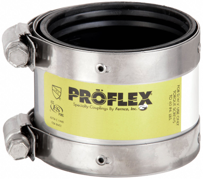 Fernco 3000-150 Shielded Flexible Pipe Coupling