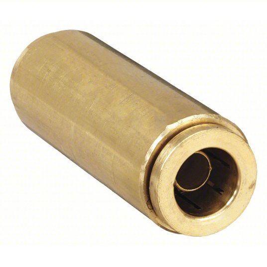 Weatherhead 1862X4 Union Brass, Push-to-Connect x Push-to-Connect, For 1/4 in x 1/4 in Tube OD, 1 5/8 in Overall Lg
