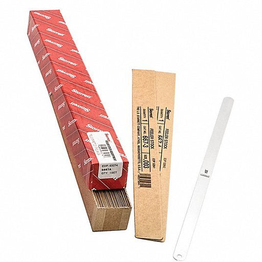 Starrett S667A Loose - Leaf Feeler Gauge Set Inch, 32 Feeler Blades, 0.0005 - 0.030 in, 12 in Blade Lg - KVM Tools Inc.KV2ZVE6