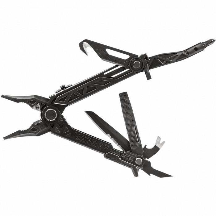 Gerber 30-001892 Multi-Tool, Multi-Tool Plier, 14 Tools, 4 3/4 in Closed Lg, 6 5/8 in Open Lg, Steel, Black