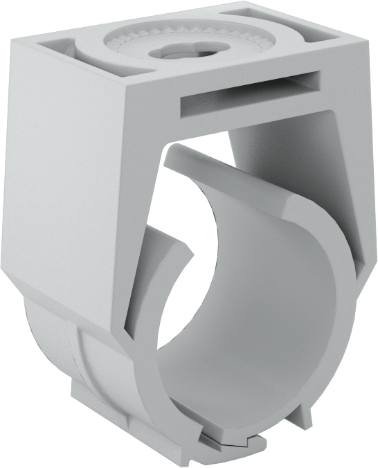 McMaster 30075T116 Push-to-Lock Nylon Plastic Clamping Hanger, Pack of 5, 13/16" to 7/8" ID