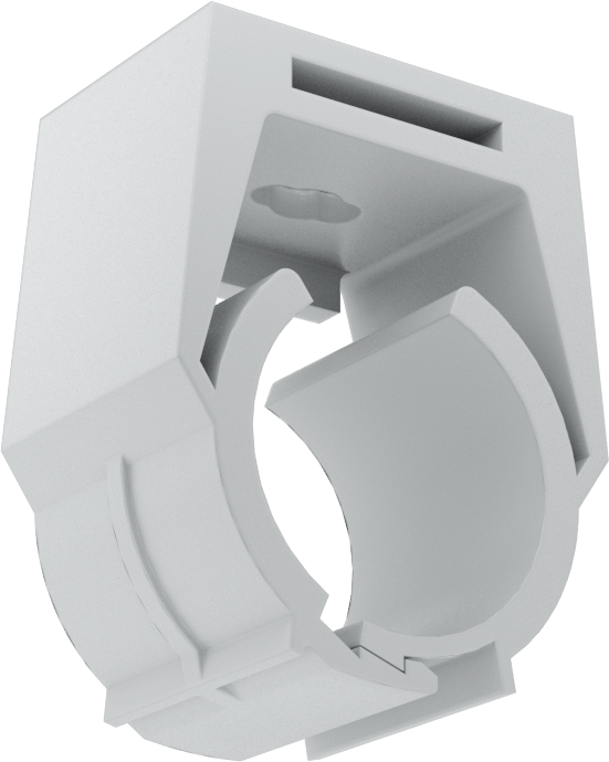 McMaster 30075T116 Push-to-Lock Nylon Plastic Clamping Hanger, Pack of 5, 13/16" to 7/8" ID