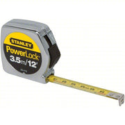 Stanley 33 - 215 Tape Measure Inch/Metric, Nonmagnetic Single Hook Tip, Metal, 12 ft / 3.5 m, Narrow Blade - KVM Tools Inc.KV5C571