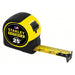 Stanley 33-725 Tape Measure Inch, Nonmagnetic Single Hook Tip, Plastic with Rubberized Grip, 25 ft, Auto - KVM Tools Inc.KV5HL16