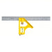 Stanley 46 - 028 Combination Square Inch/Metric, Square, Steel, 12 in x 1 in, 12 in Blade Lg, Steel, 1/16 in - KVM Tools Inc.KV6R171