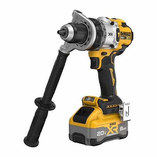 DeWalt DCD1007WW1 Hammer Drill 20V DC, Premium, 1/2 in Chuck, 1/2 in Concrete Capacity, 3 Speeds, 1,530 in - lb - KVM Tools Inc.KV824WX0