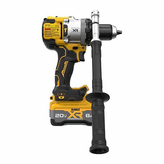 DeWalt DCD1007WW1 Hammer Drill 20V DC, Premium, 1/2 in Chuck, 1/2 in Concrete Capacity, 3 Speeds, 1,530 in - lb - KVM Tools Inc.KV824WX0