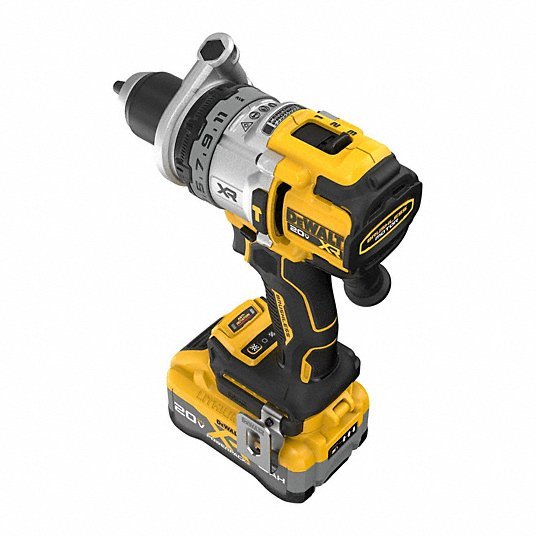 DeWalt DCD1007WW1 Hammer Drill 20V DC, Premium, 1/2 in Chuck, 1/2 in Concrete Capacity, 3 Speeds, 1,530 in - lb - KVM Tools Inc.KV824WX0