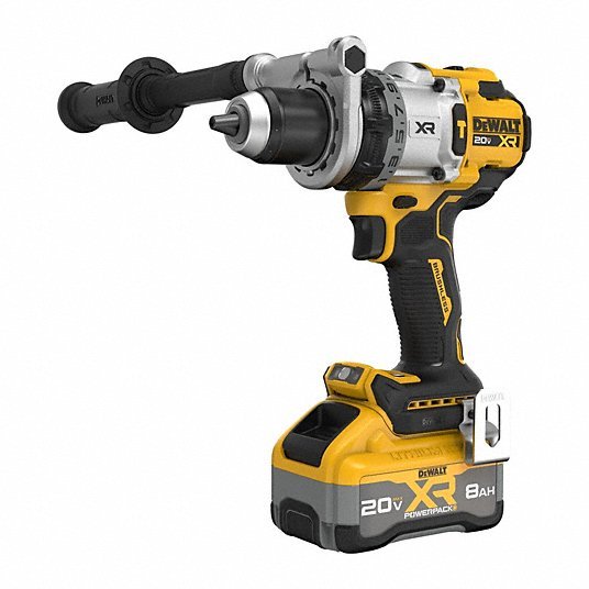 DeWalt DCD1007WW1 Hammer Drill 20V DC, Premium, 1/2 in Chuck, 1/2 in Concrete Capacity, 3 Speeds, 1,530 in - lb - KVM Tools Inc.KV824WX0