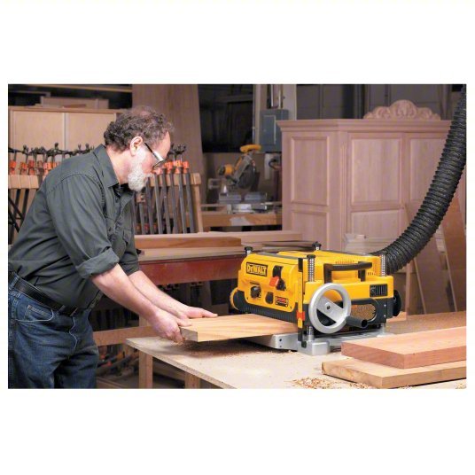 Dewalt DW735 Portable Planer 115V, Single-Phase, 15 A, 2 hp, 13 in Max. Wd, 6 in Max. Ht, 10,000 RPM - KVM Tools Inc.KV1EZ32