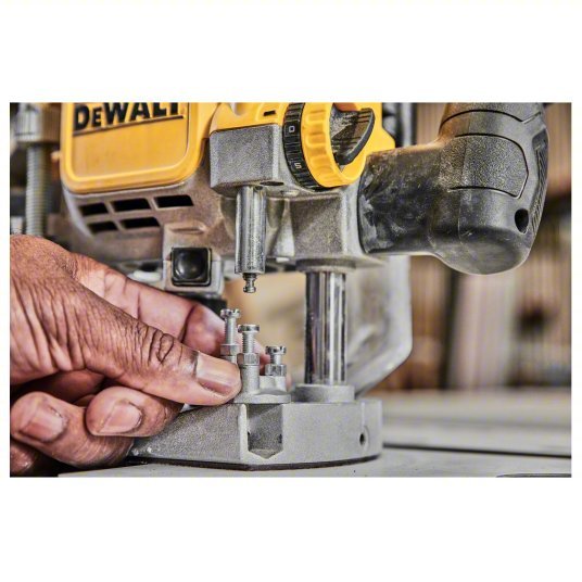 Dewalt DWE625 Router Full-Size, Plunge Base, 3 hp, Variable Speed, 22,000 RPM, 1/4 in, 1/2 in Collet - KVM Tools Inc.KV786VM0
