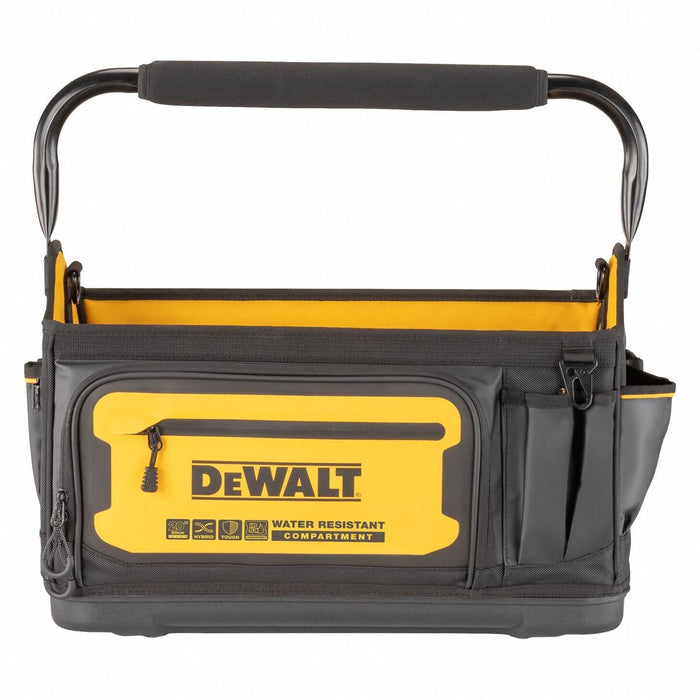 DeWalt DWST560106 Tool Bag, 20 in W x 10-5/8 in D x 12-1/2 in H, Yellow, Ballistic Nylon, 36 Pockets