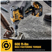 DeWalt DCF891P2 Cordless Impact Wrench 1/2 in Drive Size, 600 ft - lb Fastening Torque, 800 ft - lb Breakaway Torque - KVM Tools Inc.KV793DX4