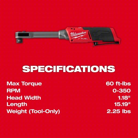 Milwaukee 3050 - 20 M12 Fuel Insider Extended Reach Box Ratchet (Tool Only) - KVM Tools Inc.KV811DX0