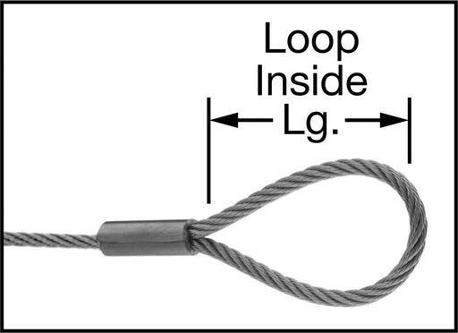 McMaster 30745T449 18 - 8 Stainless Steel Lanyard Loop - to - Eye, 1/8" Rope Diameter, 12" Long, Nylon - KVM Tools Inc.KV30745T449