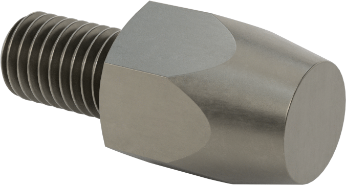 McMaster 3078N14 Threaded Locating and Support Button, Hex, M12 × 1.75 mm, 25 mm Long, Steel