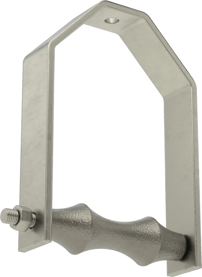 McMaster 3084T38 Threaded-Rod-Mount Roller Loop Hanger, 8-5/8" ID, for 8 Pipe Size, 780 lb