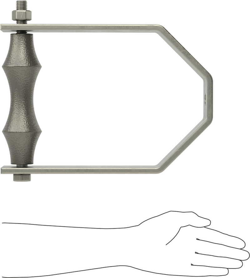McMaster 3084T38 Threaded-Rod-Mount Roller Loop Hanger, 8-5/8" ID, for 8 Pipe Size, 780 lb