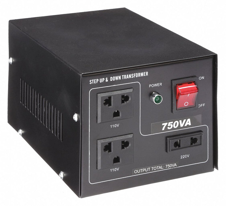 Approved Vendor KV30C519 Step Up/Step Down Voltage Converter, 750 VA Power Rating, Single Phase, 50/60 Hz