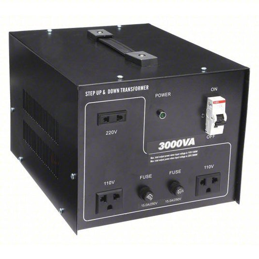 KVM Tools KV30C523 Step Up/Step Down Voltage Converter 3 kVA Power Rating, Single Phase, 50/60 Hz - KVM Tools Inc.KV30C523