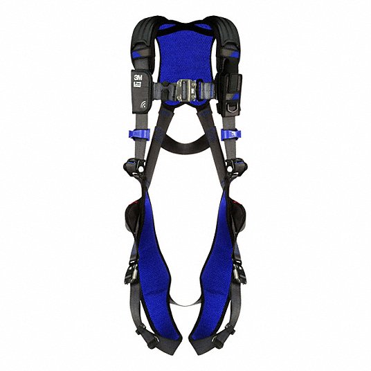 3M DBI-Sala 1113007 Fall Protection Harness Vest Harness, Quick-Connect / Quick-Connect, Revolver, L, Gray