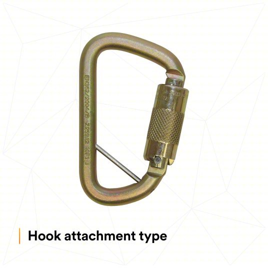 3M DBI - SALA 2000117 Carabiner Gold, 420 lb Wt Capacity - KVM Tools Inc.KV30M715