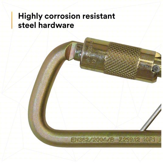 3M DBI - SALA 2000117 Carabiner Gold, 420 lb Wt Capacity - KVM Tools Inc.KV30M715