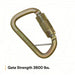 3M DBI - SALA 2000117 Carabiner Gold, 420 lb Wt Capacity - KVM Tools Inc.KV30M715
