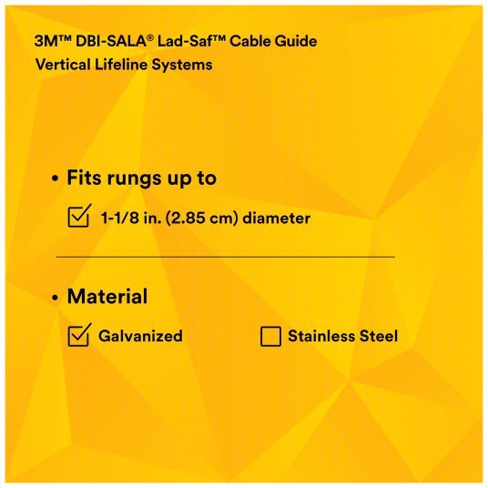 3M DBI - SALA 6100400 Flex Cable Guide Assembly Galvanized 1 - 1/8 Rung - KVM Tools Inc.KV30M872