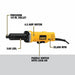 DeWalt DWE4887N Die Grinder 4.2 A Current, 25,000 RPM Max. Speed, 1/4 in Collet Size, Paddle, 120V AC - KVM Tools Inc.KV30RV80